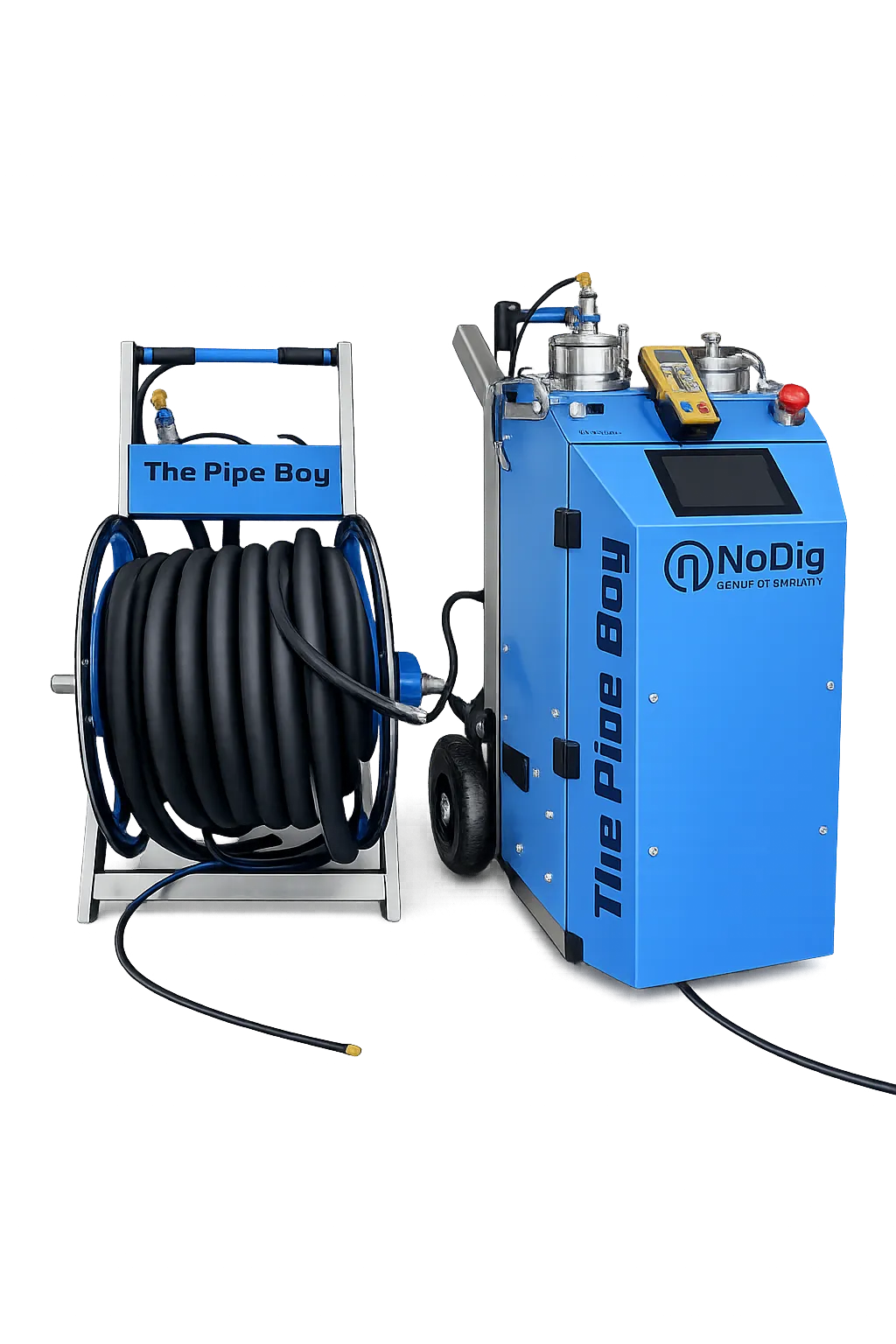 The Pipe Boy – heated hoses and reel